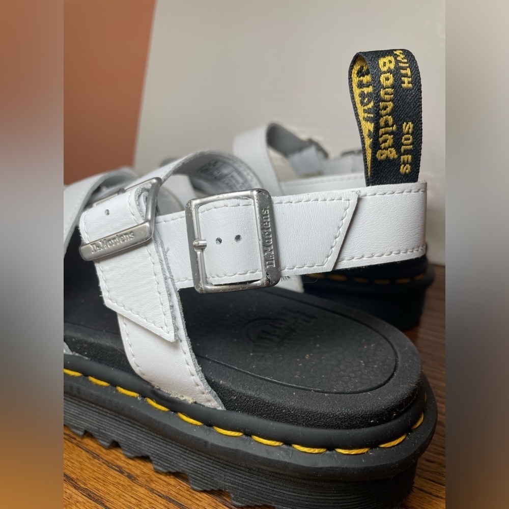 Dr. Martens Avry Hydro Leather Platform Sandals – White – Women’s 10 - Picture 13 of 16